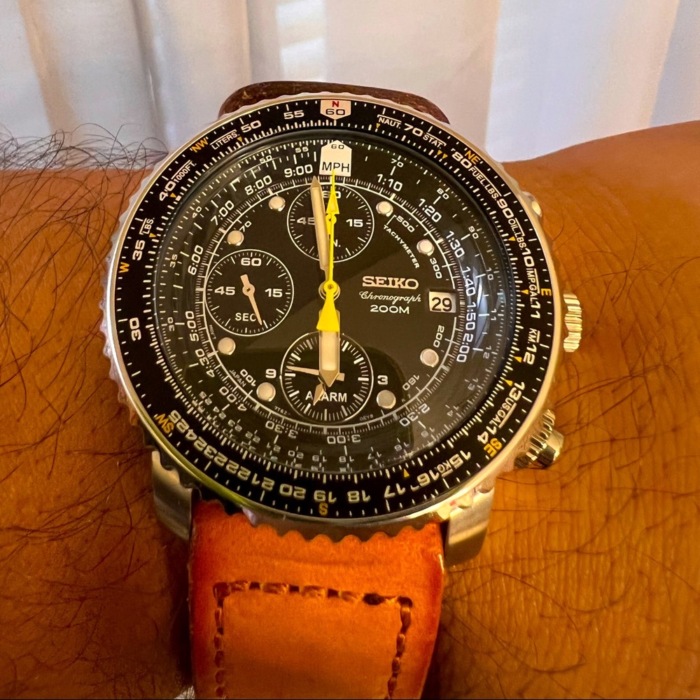 Seiko Chronograph 7T62-0EB0 Pilot